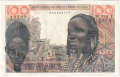 West African States 100 Francs,  2. 3.1965
